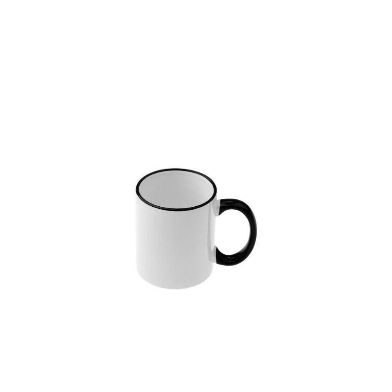 MUG 11oz - RIM & HANDLE - BLACK