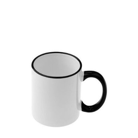 MUG 11oz - RIM & HANDLE - BLACK