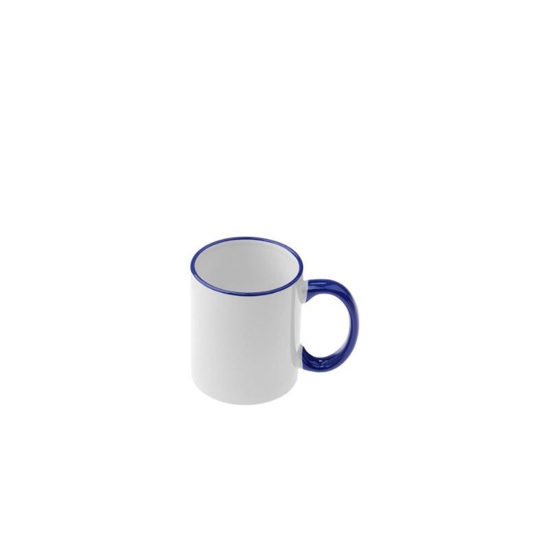 MUG 11oz - RIM & HANDLE - BLUE