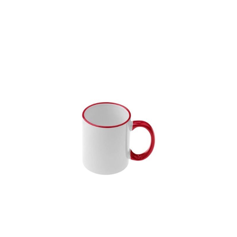 MUG 11oz - RIM & HANDLE - RED