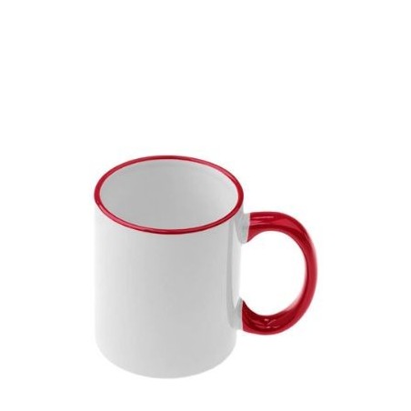 MUG 11oz - RIM & HANDLE - RED