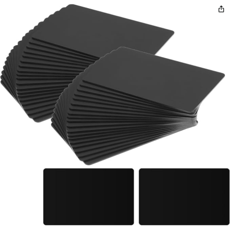 Black PVC NFC Cards 10 pack Black PVC NFC Cards 10 pack