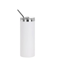 Skinny Tumbler 16oz 450ml White  Matt
